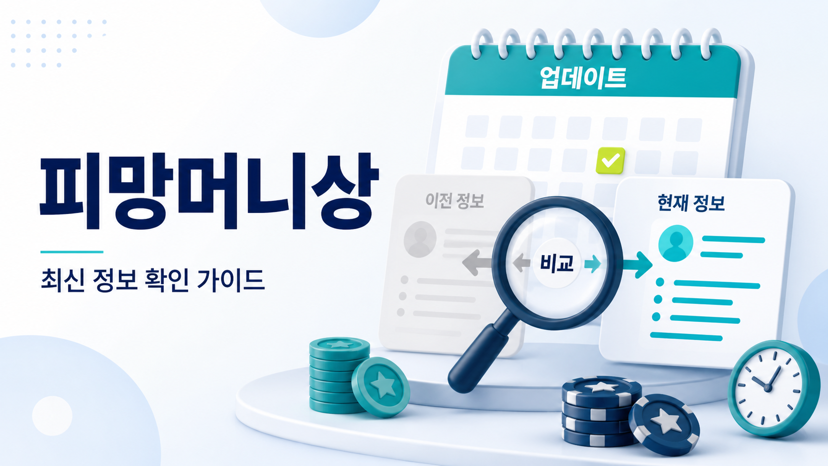 피망머니상 오래된 정보와 최신 조건을 작성일 수정일 기준으로 구분하는 안내