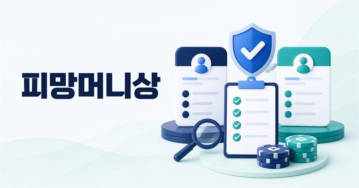 피망머니상 선택 전 운영 정보와 이용 조건 확인 안내