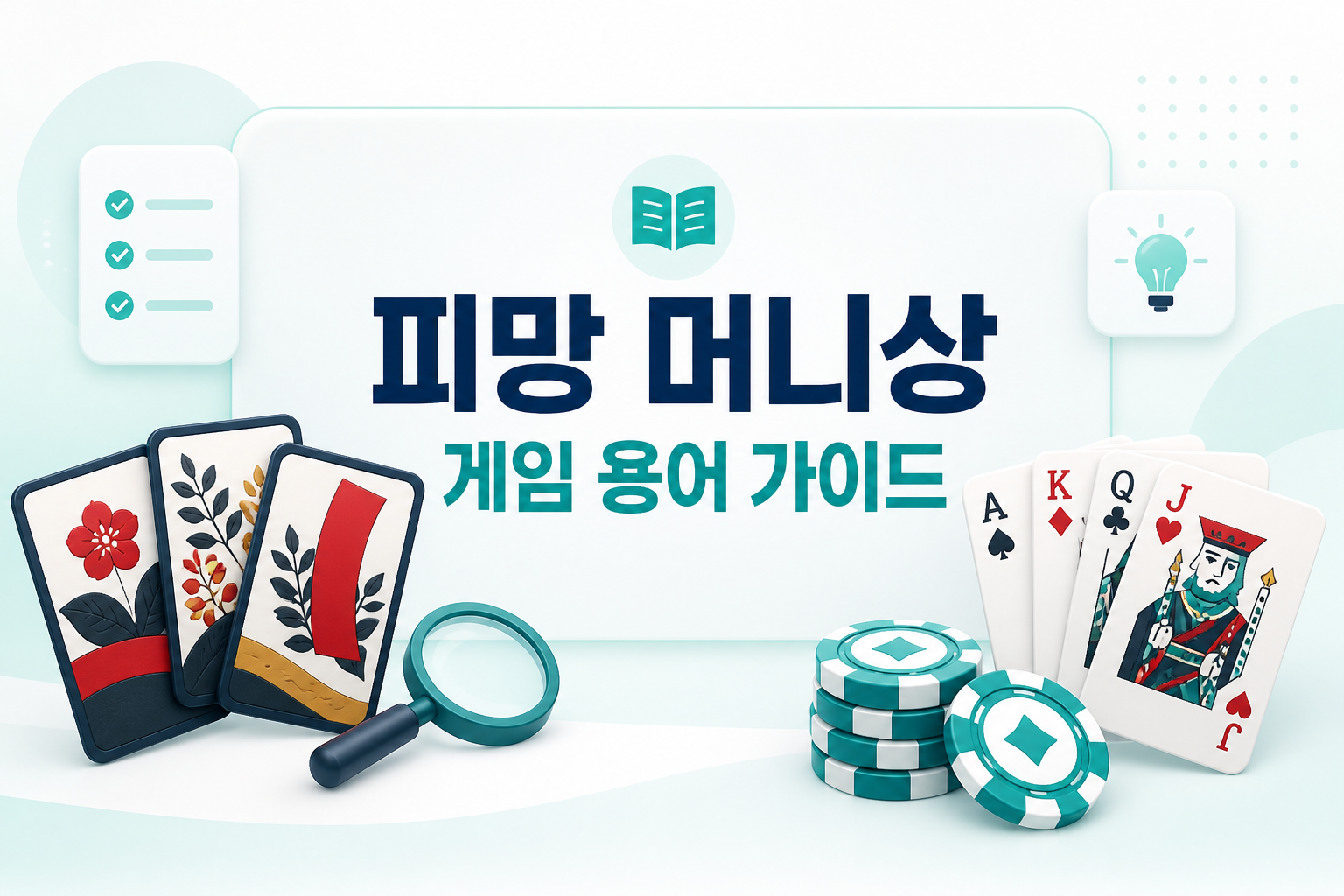 피망 머니상 게임 용어 가이드 - 뉴맞고 섯다 포커 홀덤 설명
